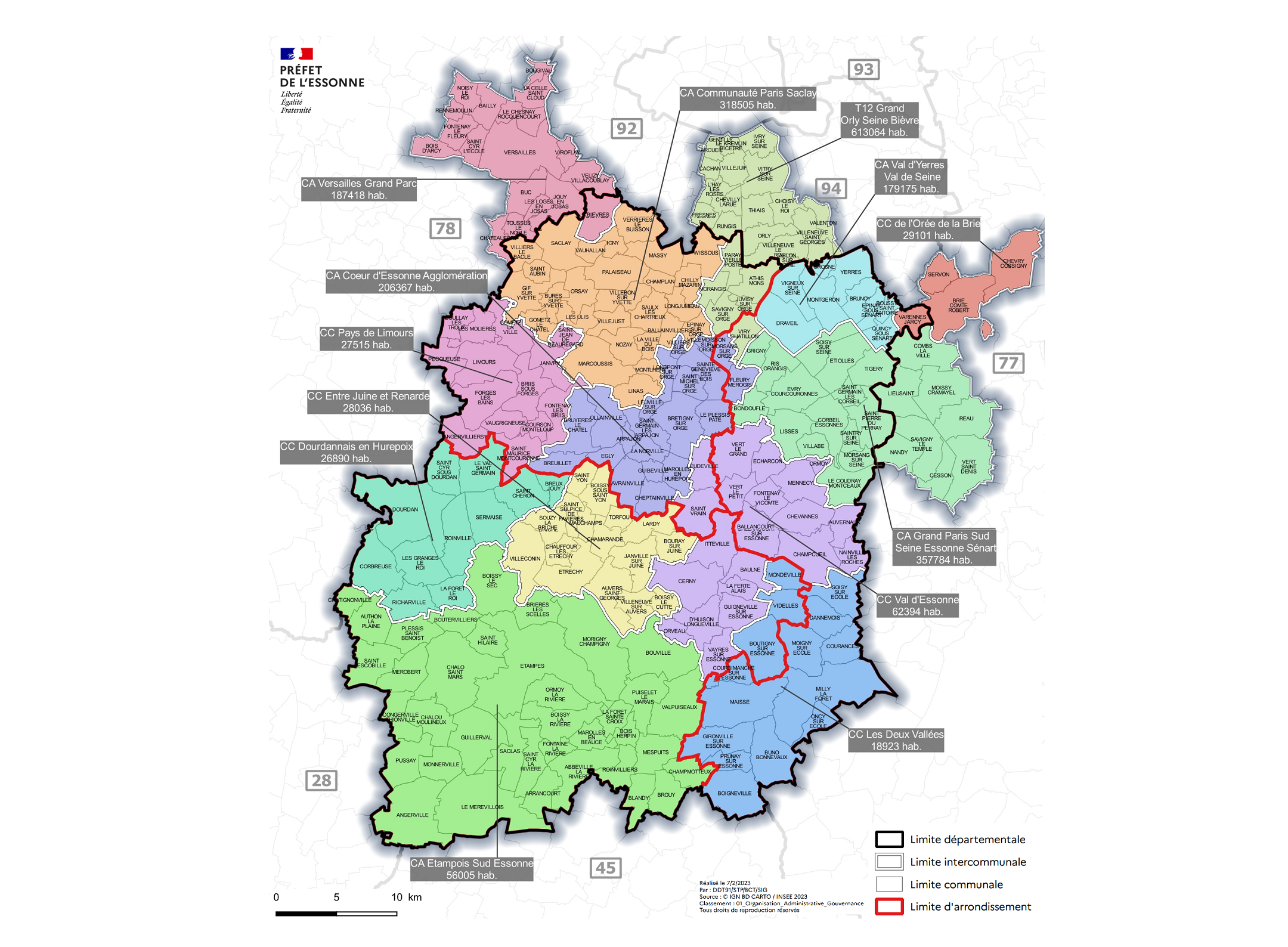Essonne administrative