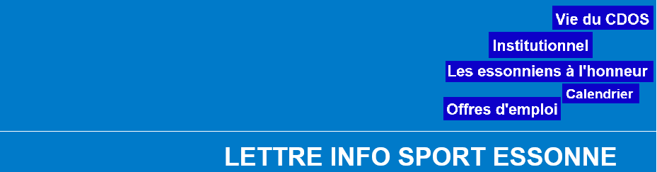 Lettre info Sport Essonne